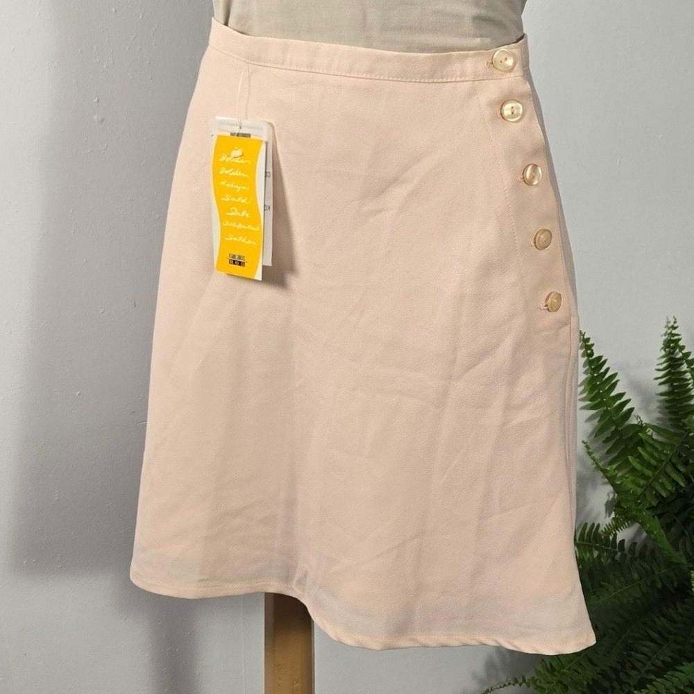 Promod Womens Mini Skirt Size 38 /US 6 Pink NEW Balletcore Made in France Crepe